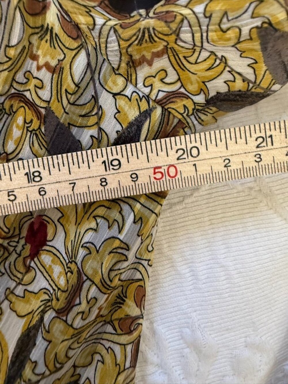 Melanie Lyne Baroque Rose Scarf Print Faux Wrap Dress Women's 8 - Picture 7 of 10